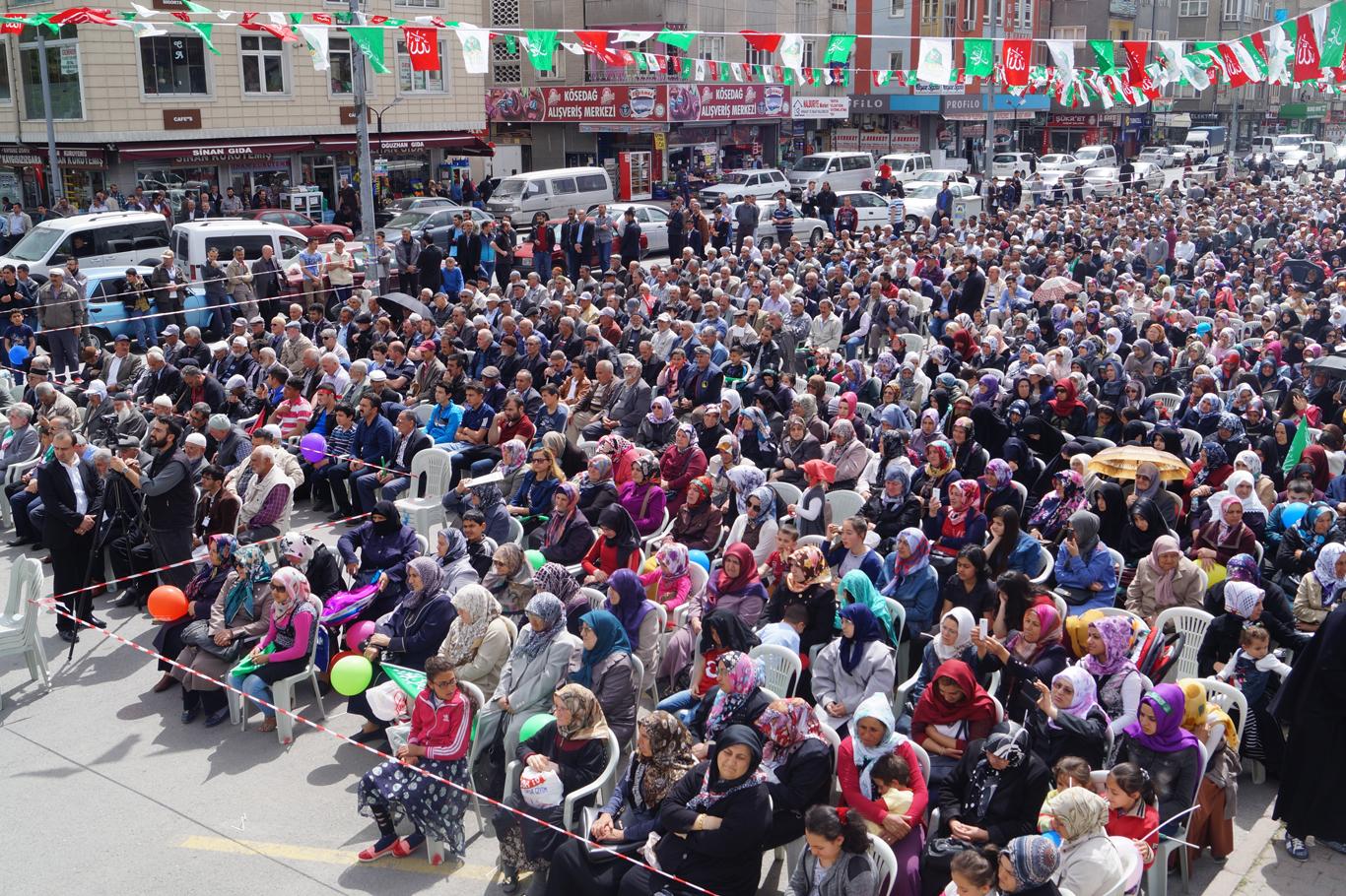 Kayseri seması tekbir ve salavatlarla yankılandı
